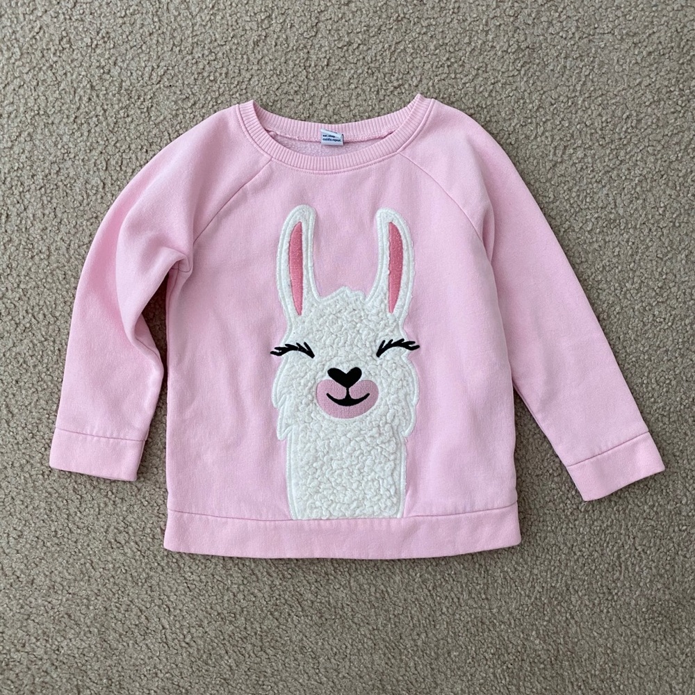 Toddler Girl llama Sweatshirt